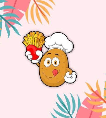 Fast Food Fridge Magnet for Home and Kitchen Decoration | Fridge Magnets for Refrigerator | Best Souvenir Gift (Potato French Fries)